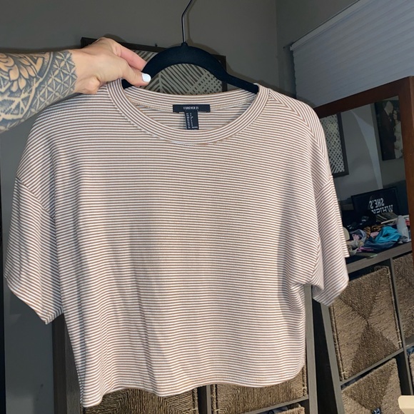 Striped crop tee - Picture 1 of 2